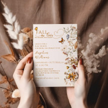 Herfst in Liefde Waterverf Wildflower Baby shower