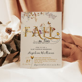 Herfst in Liefde Waterverf Wildflower Baby shower Kaart