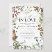 Herfst In Liefde Waterverf Wildflower Vrijgezellen Kaart (Voorkant)