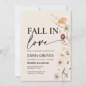 Herfst in Liefde Wildflower Boho Vrijgezellenfeest Kaart (Voorkant)