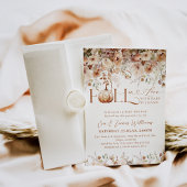 Herfst in liefde Wildflower Rustiek Baby shower Kaart