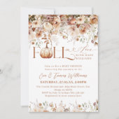 Herfst in liefde Wildflower Rustiek Baby shower Kaart (Voorkant)