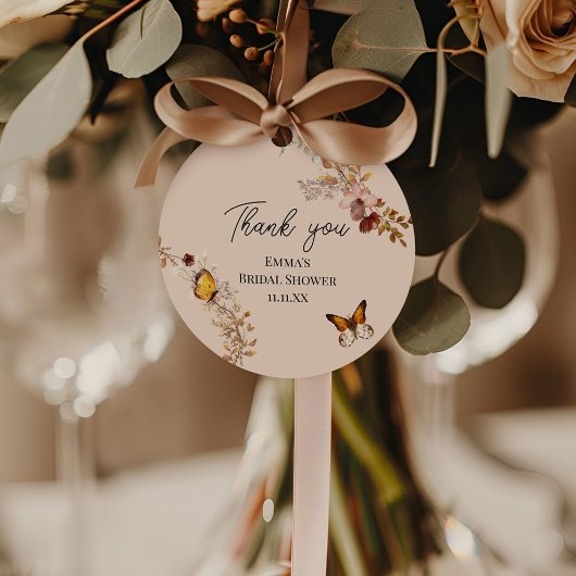 Herfst in Liefde Wildflower Vrijgezellenfeest Favo Bedankjes Labels