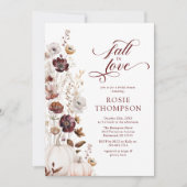 Herfst in Liefde Wildflower Vrijgezellenfeest Kaart (Voorkant)