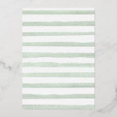 Herfst in Liefde Wit Pompoen Sage Navy Vrijgezelle Folie Uitnodiging (Achterkant)