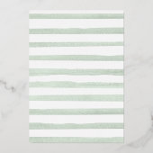 Herfst in Liefde Wit Pompoen Sage Vrijgezellenfees Folie Uitnodiging (Achterkant)