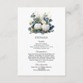 Herfst in liefde Witte pompoenen en eucalyptus det Informatiekaartje (Voorkant)