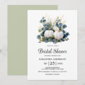 Herfst in liefde Witte pompoenen herfst Vrijgezell Kaart (Voorkant / Achterkant)