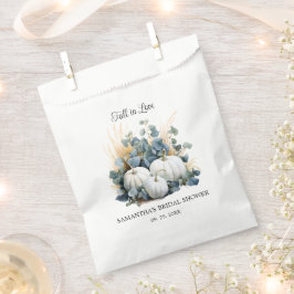 Herfst in liefde Witte pompoenen Vrijgezellenfeest Bedankzakje