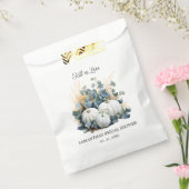 Herfst in liefde Witte pompoenen Vrijgezellenfeest Bedankzakje (Gezegeld)