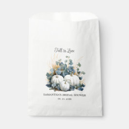 Herfst in liefde Witte pompoenen Vrijgezellenfeest Bedankzakje