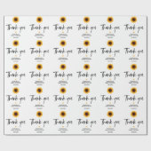 Herfst in Liefde Zonnebloem Baby shower Cadeaupapier (Vlak)