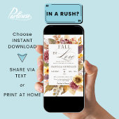 Herfst in Liefde Zonnebloem Herfst Vrijgezellenfee Kaart