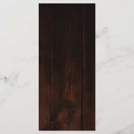 Herfst in Liefde Zonnebloem Pompoen Trouwmenu Kaar Menu (Achterkant)