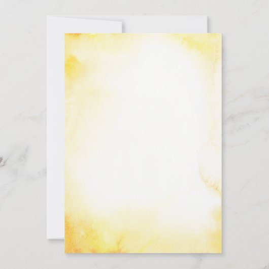 Herfst in Liefde Zonnebloemen Bruids Douche Uitnod Kaart (Achterkant)