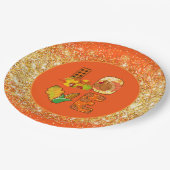 Herfst in liefdesherfst Kleur aanpassen Papieren Bordje (Gekanteld)