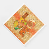 Herfst in liefdesherfst Kleur aanpassen Servet (Hoek)