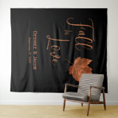 Herfst in liefdesherfst koper zwarte Rustic-terugv Wandkleed (In Situ (horizontaal))