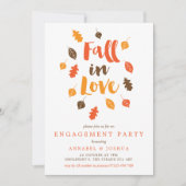 Herfst in liefdesherfst krijgt de verlofpartij kaart (Voorkant)