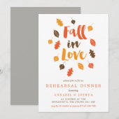 Herfst in liefdesherfst leest repesal kaart (Voorkant / Achterkant)