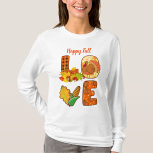 Herfst in liefdesherfst tekst aanpassen t-shirt