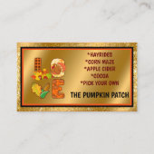 Herfst in liefdesherfst Tekst en kleur aanpassen Visitekaartje (Voorkant)