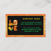 Herfst in liefdesherfst Tekst en kleur aanpassen Visitekaartje (Achterkant)