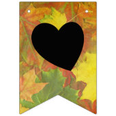 Herfst in liefdeskleurige bladeren - vlaggen bunde vlaggetjes (Tweede vlag)