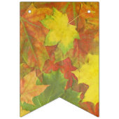 Herfst in liefdeskleurige bladeren - vlaggen bunde vlaggetjes (Eerste vlag)