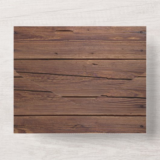 Herfst in liefdesweddenschap in één uitnodiging (Achterkant)