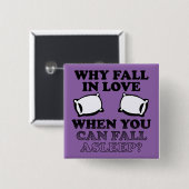 Herfst in Love Aslapen Funny Button Badge Pin (Voorkant /achterkant)
