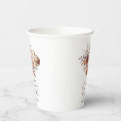 Herfst in Love 'Autumn Blooms Pumpkin Vrijgezellen Papieren Bekers (Links)