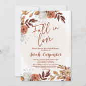 Herfst in Love Autumn Bridal Shower Invitation Kaart (Voorkant)