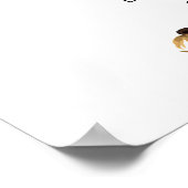 Herfst in Love Autumn Floral Vrijgezellenfeest Wel Poster (Hoek)