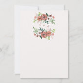 Herfst in Love Autumn Flowers Engagement Party Kaart (Achterkant)