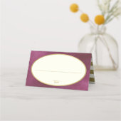 Herfst in Love Autumn Gold en Cranberry-zitplaatse Plaatskaartje (Voorkant)