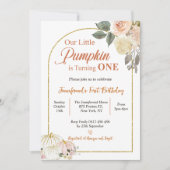 Herfst in Love Autumn Harvest Pumpkin 1e Verjaarda Kaart (Voorkant)