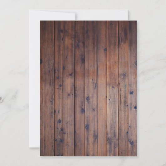 Herfst in Love Autumn Leaf String Lights Wedding Kaart (Achterkant)