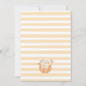 Herfst in Love Autumn Pumpkin Baby shower Uitnodig Kaart (Achterkant)