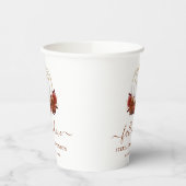 Herfst in Love Autumn Weddenschap Paper Cups Papieren Bekers (Links)
