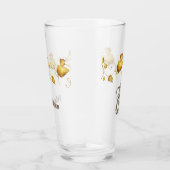 Herfst in Love Autumn Wedding Glas (Rechts)