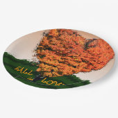 Herfst in Love Autumn Wedding Rustic Design Papieren Bordje (Gekanteld)