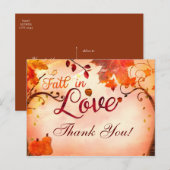 HERFST IN LOVE Autumn Whimsical BEDANKKAART Briefkaart (Voorkant / Achterkant)