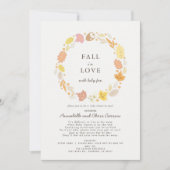 Herfst in Love Autumn Wreath Baby shower by Mail Kaart (Voorkant)