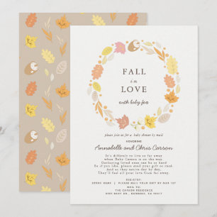 Herfst in Love Autumn Wreath Baby shower by Mail Kaart