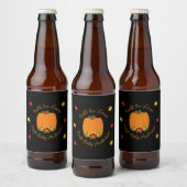 Herfst in Love Baby shower Bier Etiket (Flessen)