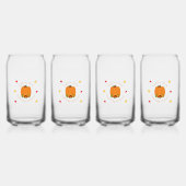 Herfst in Love Baby shower Blikvorm Glas (Voorkant)