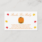 Herfst in Love Baby shower Books for Baby Kaart (Voorkant)