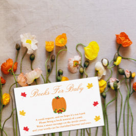 Herfst in Love Baby shower Books for Baby Kaart