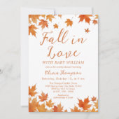 Herfst in Love Baby shower Kaart (Voorkant)